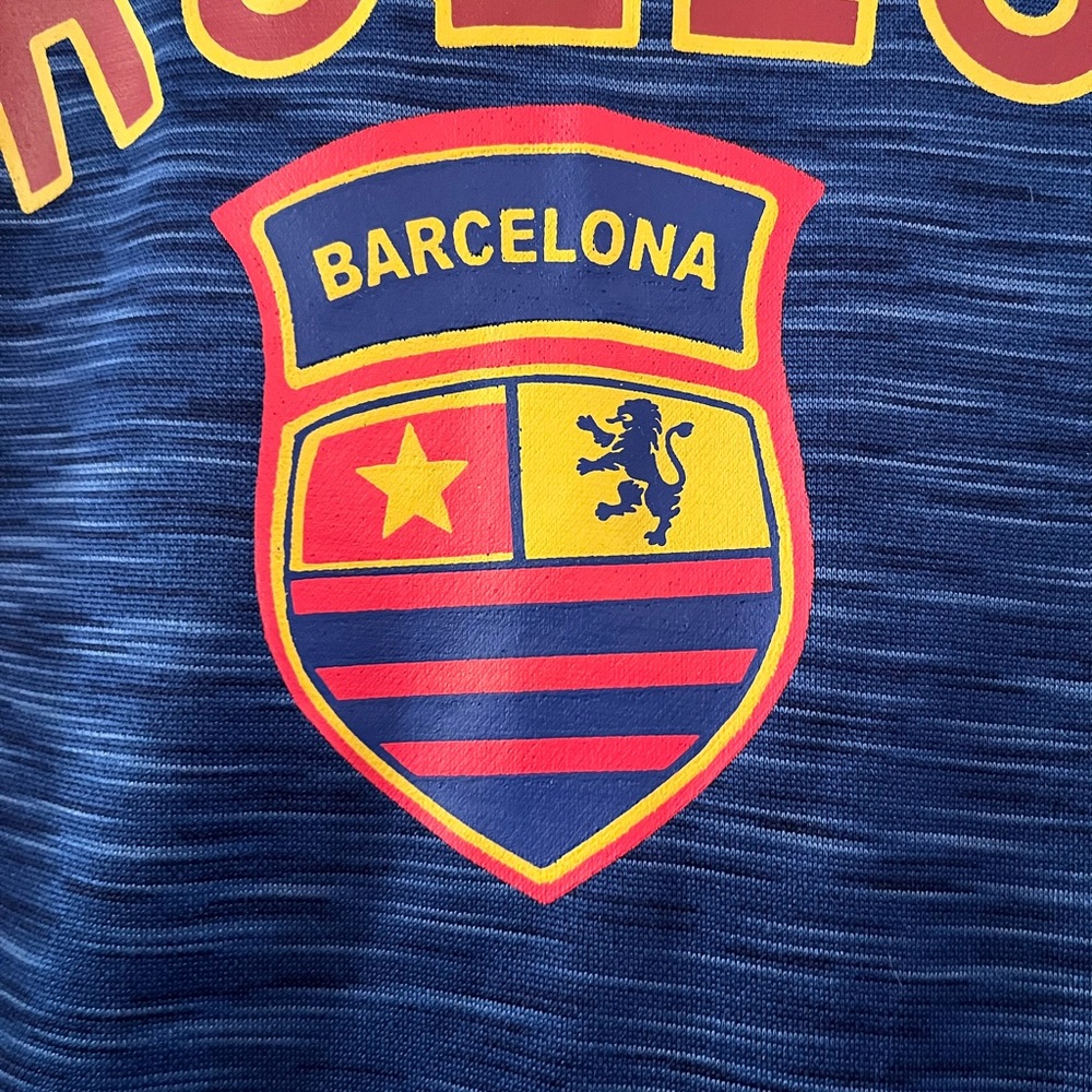 Umbro Barcelona Navy Hoodie Soccer Spain Football - Picture 3 of 4